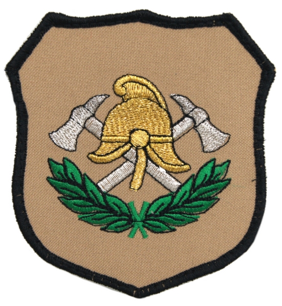 Emblemat naramienny do ubrania specjalnego GOLD - OSP - wzór III