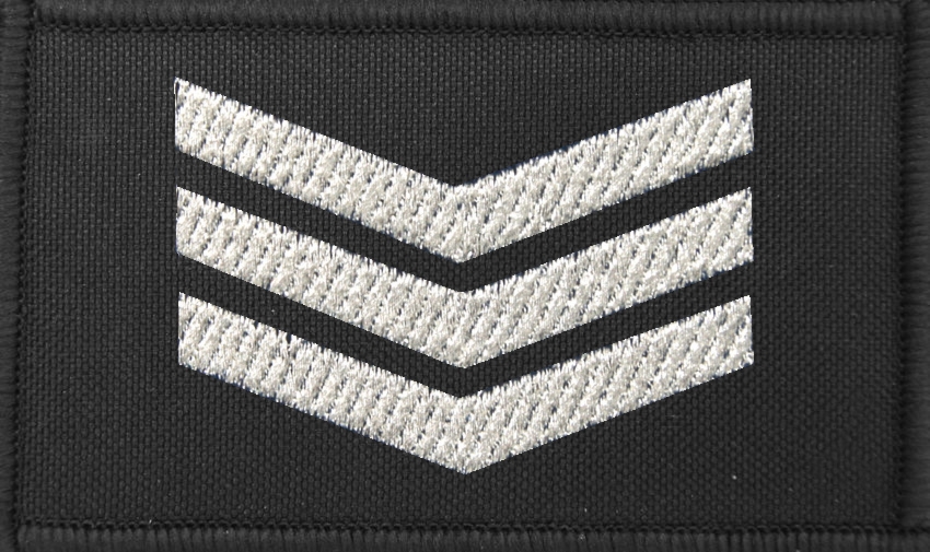 Dystynkcja czarna Policji, mała - sierżant sztabowy