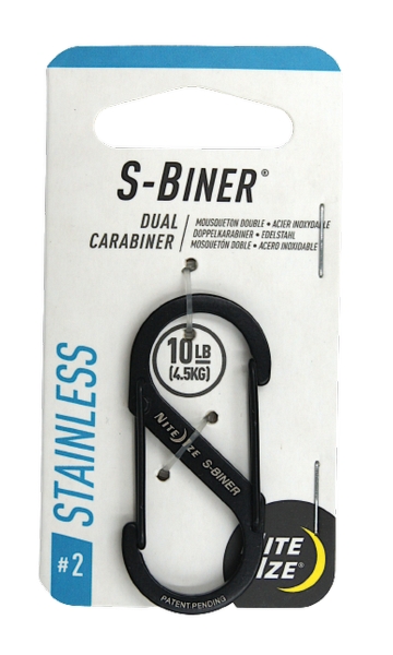 Karabińczyk Nite Ize - S-Biner Dual Carabiner 2 - stalowy, czarny