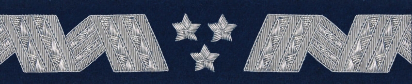 Otok generalski, granatowy do rogatywki Wojska Polskiego - generał broni