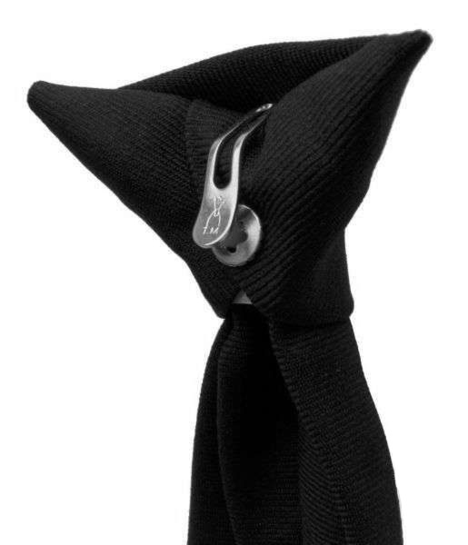Krawat na klips - czarny