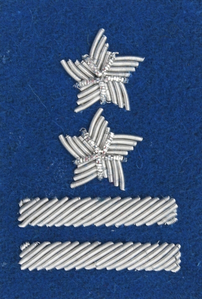 Stopień Wojska Polskiego haftowany bajorkiem do beretu niebieskiego - podpułkownik