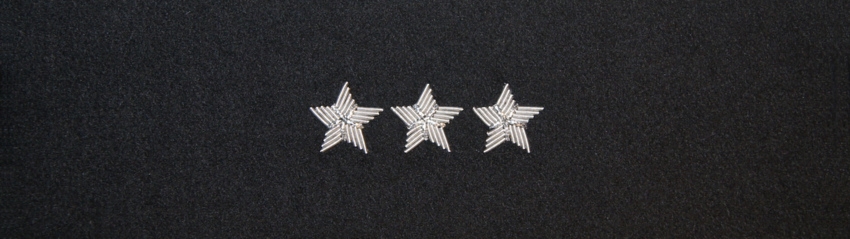 Otok czarny do rogatywki Wojska Polskiego - porucznik, pułkownik