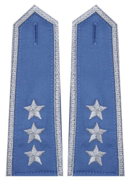 Pagony niebieskie do koszuli Służby Więziennej - chorąży sztabowy