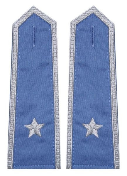Pagony niebieskie do koszuli Służby Więziennej - chorąży