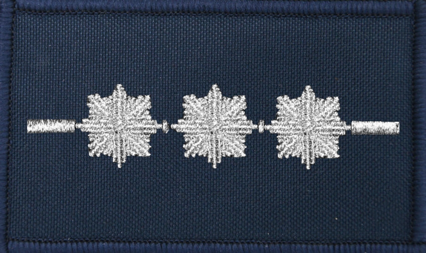 Dystynkcja granatowa Policji, mała - starszy aspirant