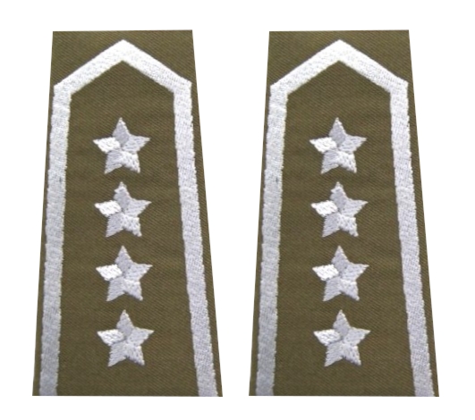 Pagony (pochewki) wyjściowe Wojsk Lądowych - starszy chorąży sztabowy