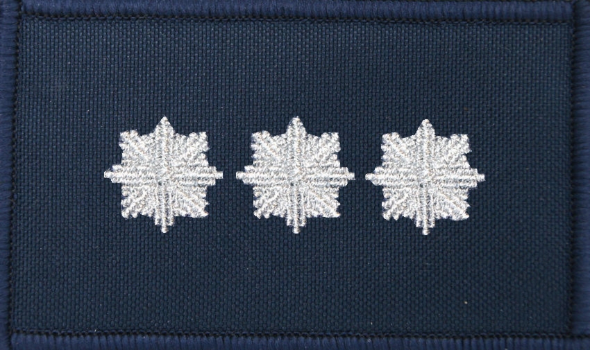 Dystynkcja granatowa Policji, mała - komisarz