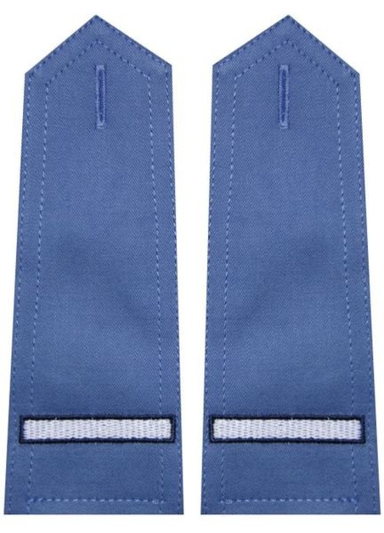 Pagony niebieskie do koszuli Służby Więziennej - starszy szeregowy