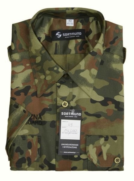 Koszula polowa Straży Granicznej - krótki rękaw, męska, SLIM
