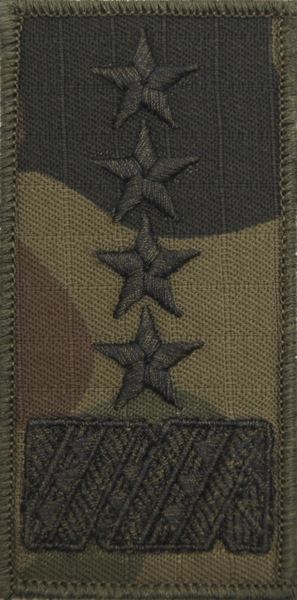 Oznaka stopnia do umundurowania polowego (mała) - generał