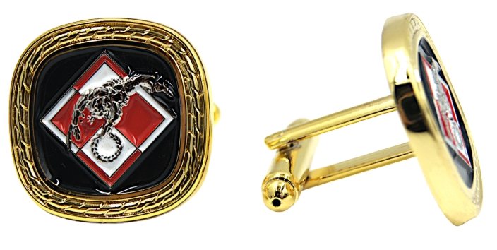 Komplet spinek do mankietów - szachownica i gapa pilota