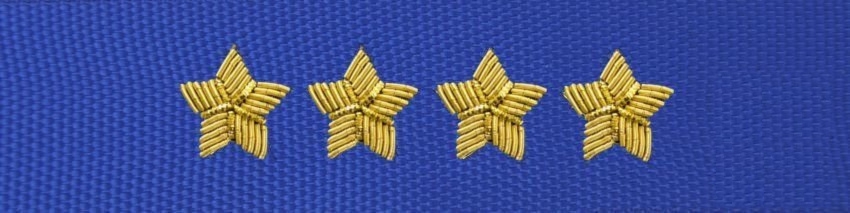 Otok do czapki garnizonowej PSP - starszy kapitan (haft bajorkiem)