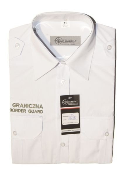 Koszula biała Straży Granicznej - krótki rękaw