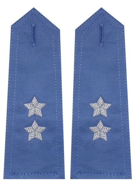 Pagony niebieskie do koszuli Służby Więziennej - podporucznik