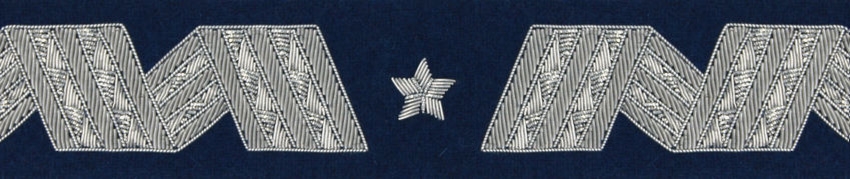 Otok generalski, granatowy do rogatywki Wojska Polskiego - generał brygady