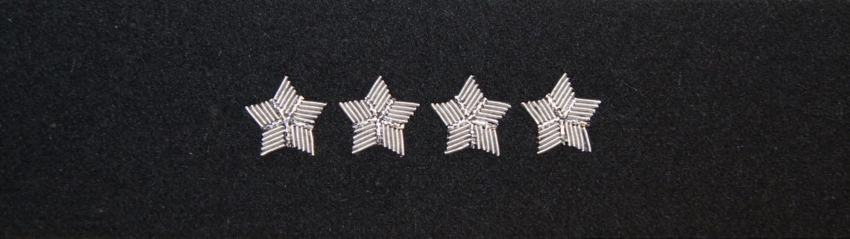 Otok czarny do rogatywki Wojska Polskiego - starszy chorąży sztabowy, kapitan