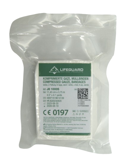 Gaza skompresowana, jałowa