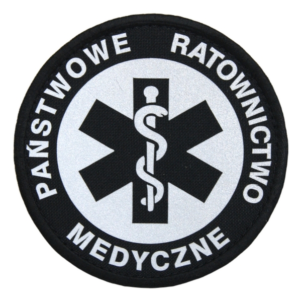 Emblemat PRM odblaskowy - z rzepem