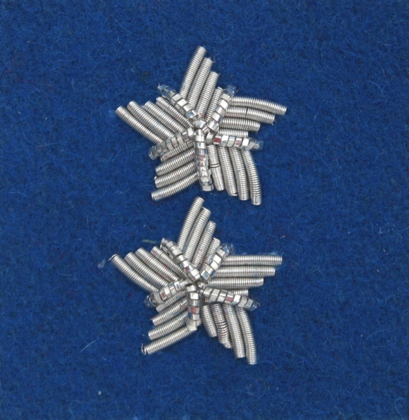 Stopień Wojska Polskiego haftowany bajorkiem do beretu niebieskiego - starszy chorąży