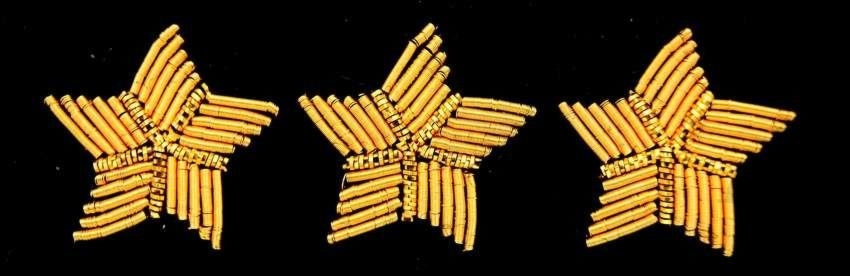 Stopień na pasek czapki garnizonowej - admirał floty, komandor, porucznik marynarki