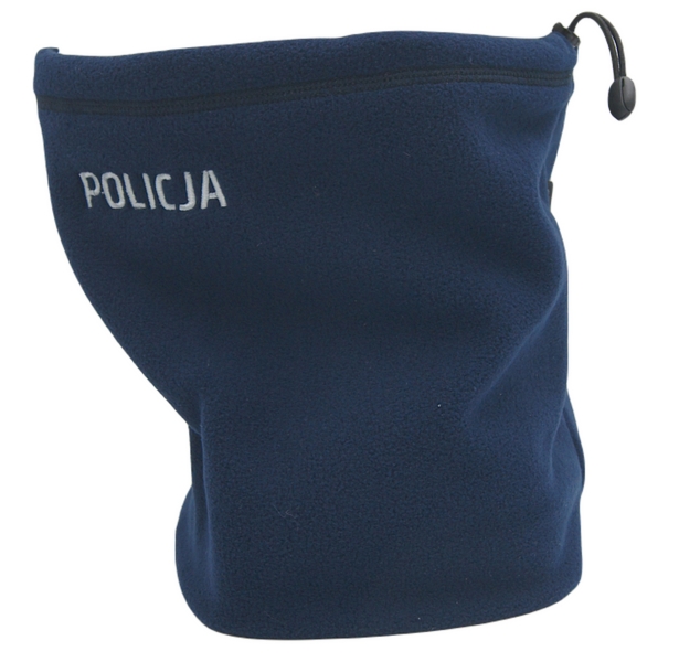 Komin polarowy, haft Policja - granatowy