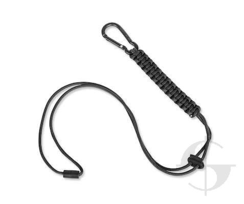 Smycz Mil-Tec z paracordu - czarny