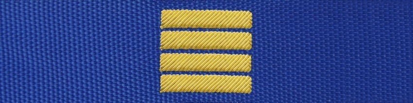 Otok do czapki garnizonowej PSP - młodszy ogniomistrz (haft bajorkiem)