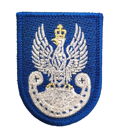 Orzełek Wojska Polskiego do beretu niebieskiego - haft komputerowy