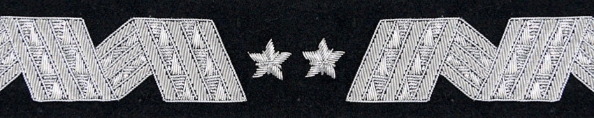 Otok generalski, czarny do czapki Sił Powietrznych - generał dywizji