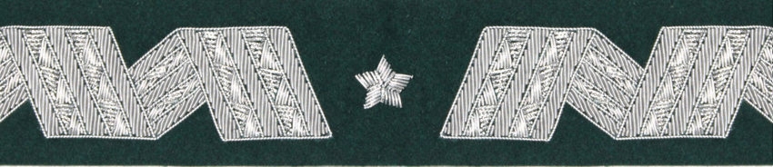 Otok generalski, zielony do rogatywki Wojska Polskiego - generał brygady