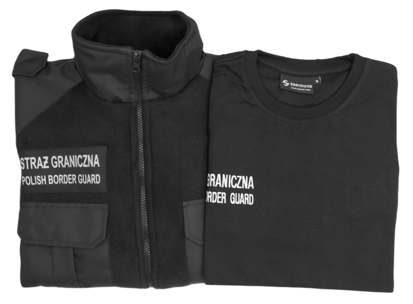 ZESTAW: Bluza polarowa i T-shirt Straży Granicznej