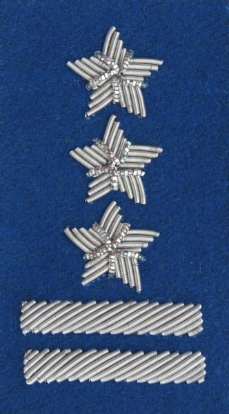 Stopień Wojska Polskiego haftowany bajorkiem do beretu niebieskiego - pułkownik