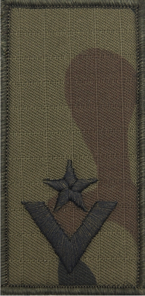 Oznaka stopnia do umundurowania polowego (mała) - młodszy chorąży