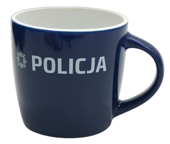 Kubek granatowy - Policja