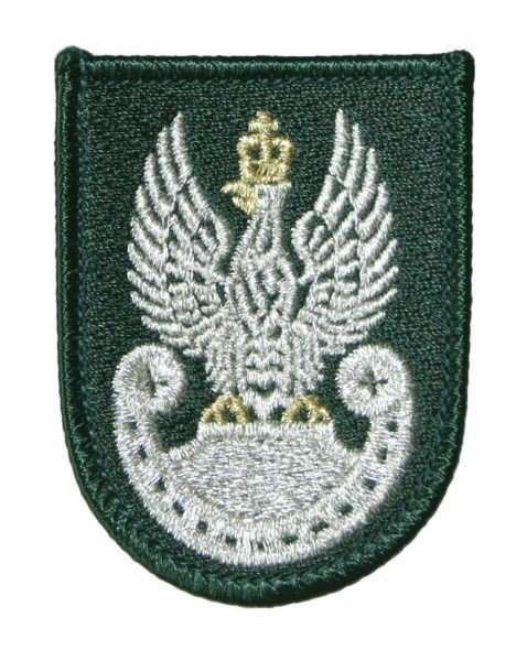 Orzełek Wojsk Lądowych do beretu zielonego - haft komputerowy
