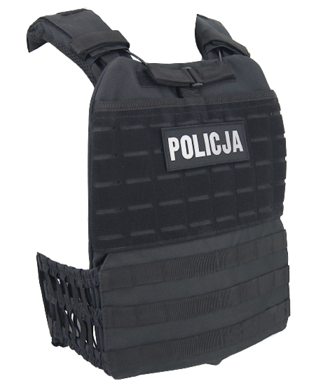 Kamizelka taktyczna GFC tactical typu plate carrier molle/laser-cut - czarny