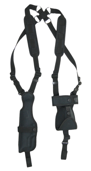 Kabura operacyjna do P99 - lewa, z szelką oburamienną i panelem na magazynek i kajdanki