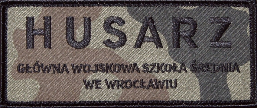 Emblemat szkolny HUSARZ Wrocław - prostokątny