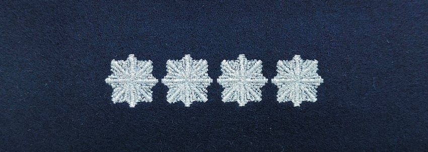 Otok do czapki wyjściowej Policji - aspirant sztabowy