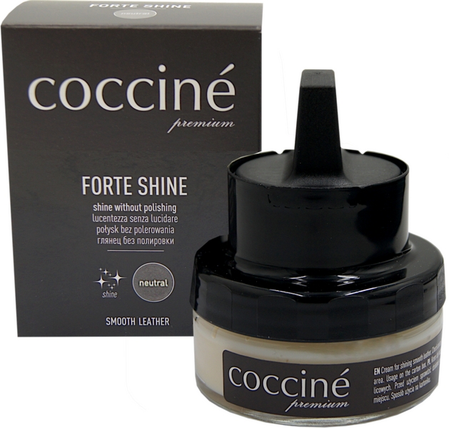 Samopołyskowy krem do obuwia ze skóry licowej - FORTE SHINE - bezbarwny