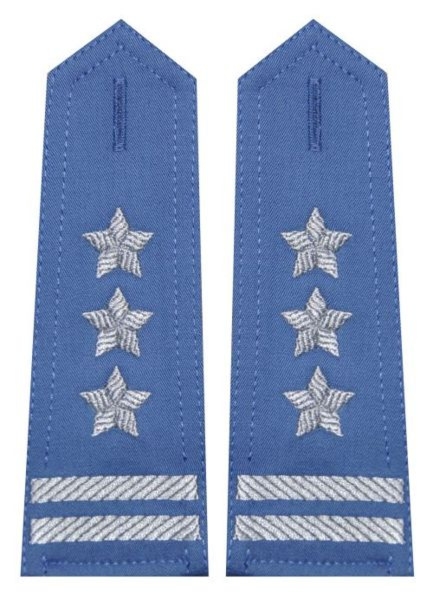 Pagony niebieskie do koszuli Służby Więziennej - pułkownik