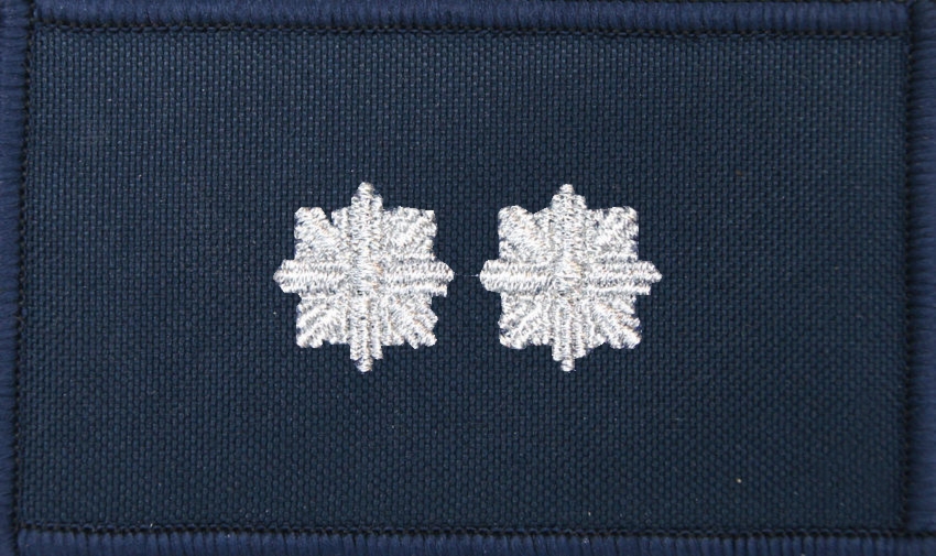 Dystynkcja granatowa Policji, mała - podkomisarz