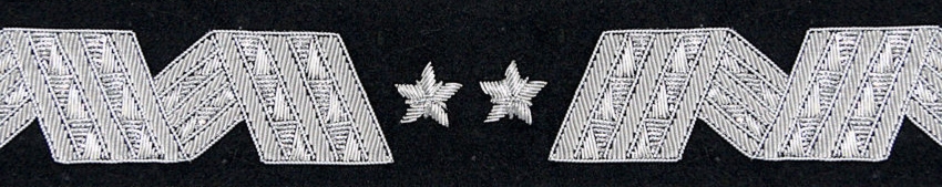 Otok generalski, czarny do rogatywki Wojska Polskiego - generał dywizji