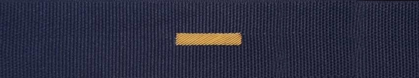 Otok granatowy do czapki - jedna złota belka