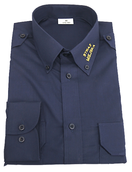 Koszula granatowa Straży Miejskiej - długi rękaw
