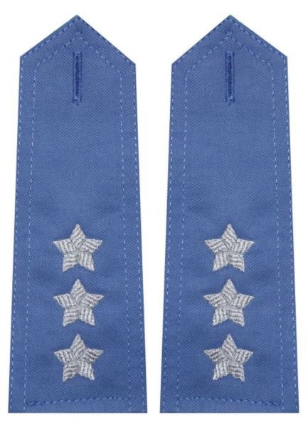 Pagony niebieskie do koszuli Służby Więziennej - porucznik
