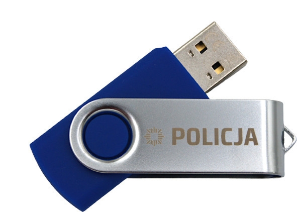 Pendrive 32 GB, granatowy - Policja