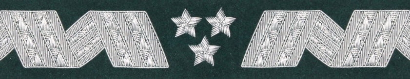 Otok generalski, zielony do rogatywki Wojska Polskiego - generał broni