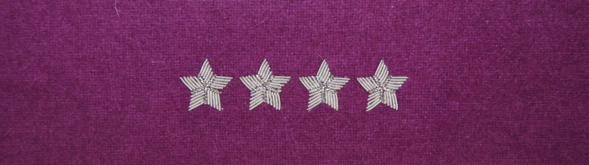 Otok fioletowy do rogatywki Wojska Polskiego - starszy chorąży sztabowy, kapitan